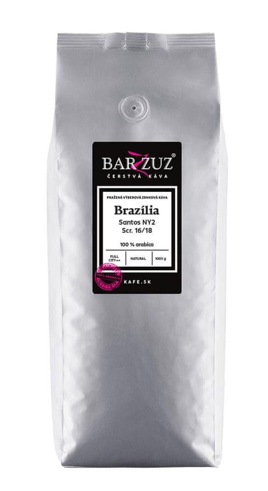 BARZZUZ Brazília Santos, zrnková káva, 1000 g